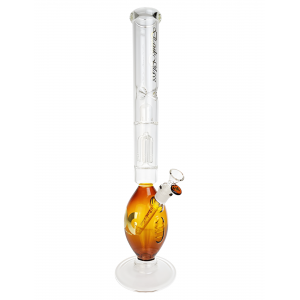 Dank Glass - 21" Football Tree Perc Straight Water Pipe - With 14M Bowl [BGWAT0019]